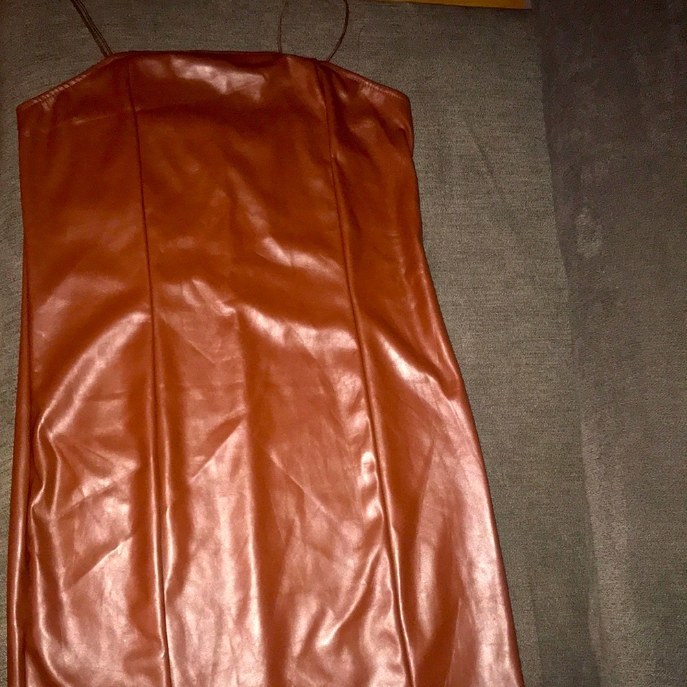 Brown Faux dress